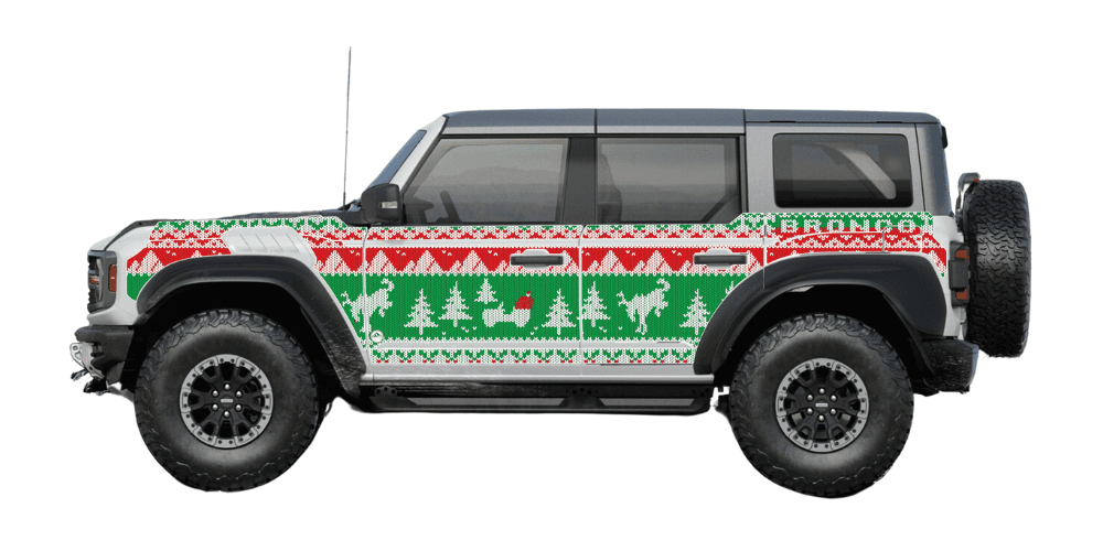 Bronco 4D Ugly Sweater Holiday Edition