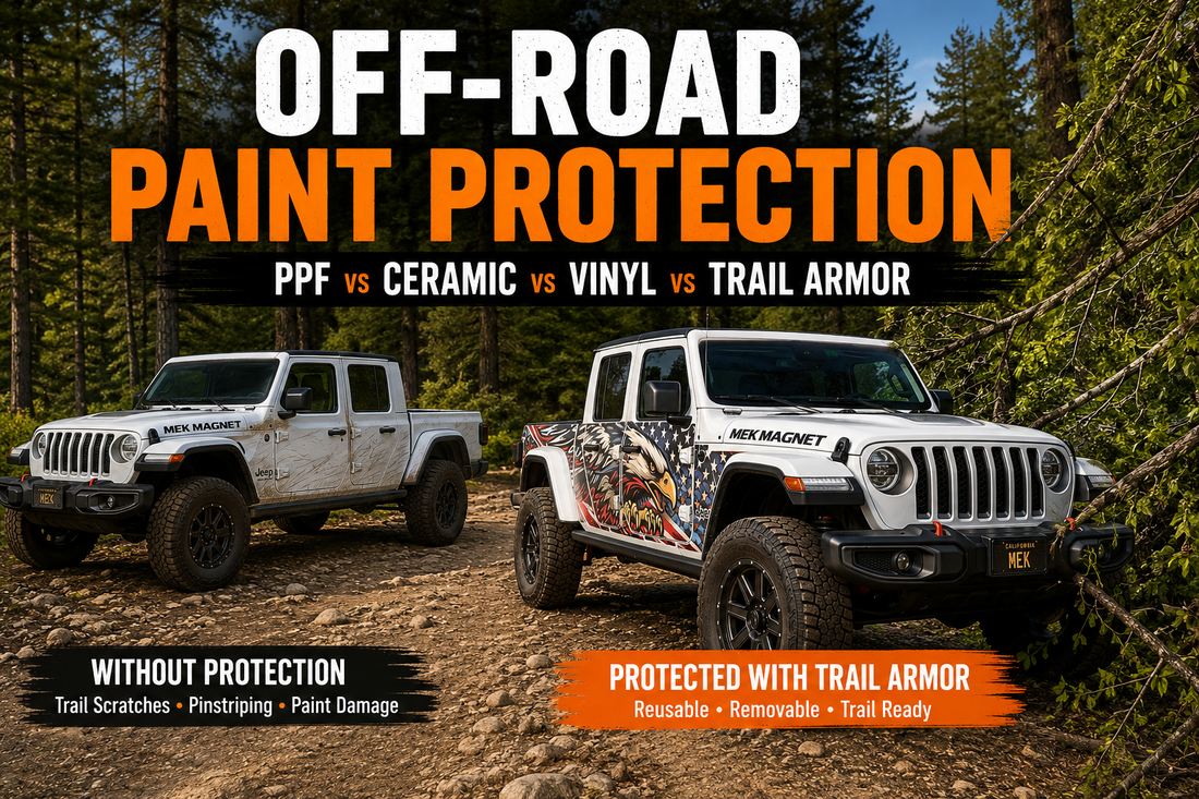 Off-Road Paint Protection Compared: PPF, Ceramic Coating, Vinyl and Removable Trail Armor