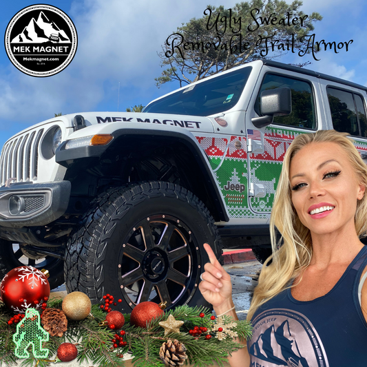 Don't Miss Out! Embrace the Festive FOMO with Ugly Sweater Holiday Removable Trail Armor for Your Jeep
