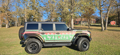 Bronco Raptor Ugly Sweater Holiday Edition Removable Trail Armor