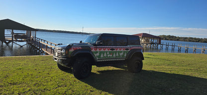 Bronco Raptor Ugly Sweater Holiday Edition Removable Trail Armor