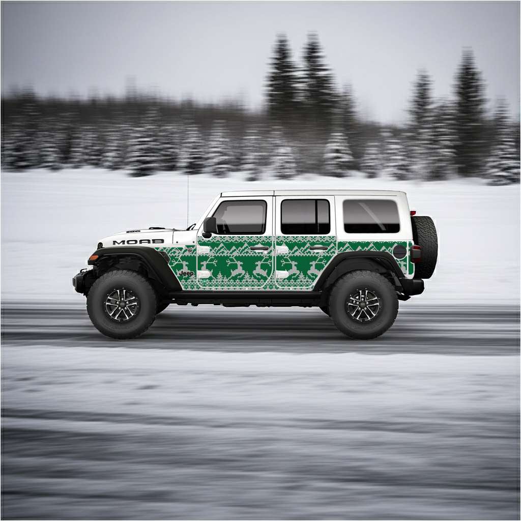 Wrangler JLU Ugly Sweater Holiday Edition Removable Trail Armor