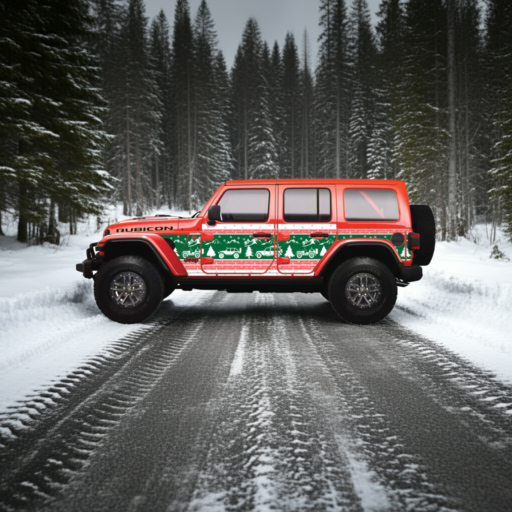 Wrangler JLU Ugly Sweater Holiday Edition Removable Trail Armor