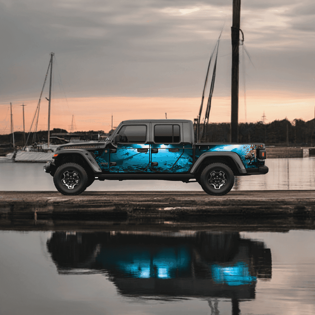 Jeep Gladiator JT underwater design