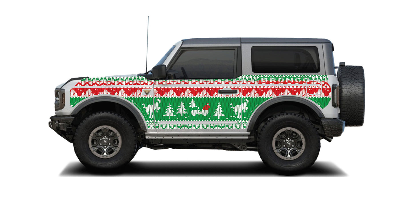 MEK Removable Trail Armor: Bronco 2D Ugly Sweater Holiday Edition