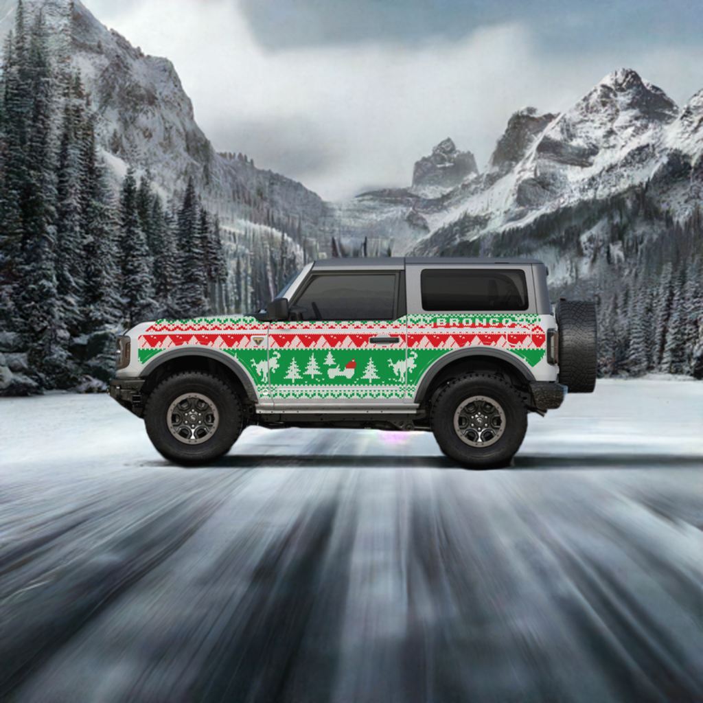 MEK Removable Trail Armor: Bronco 2D Ugly Sweater Holiday Edition