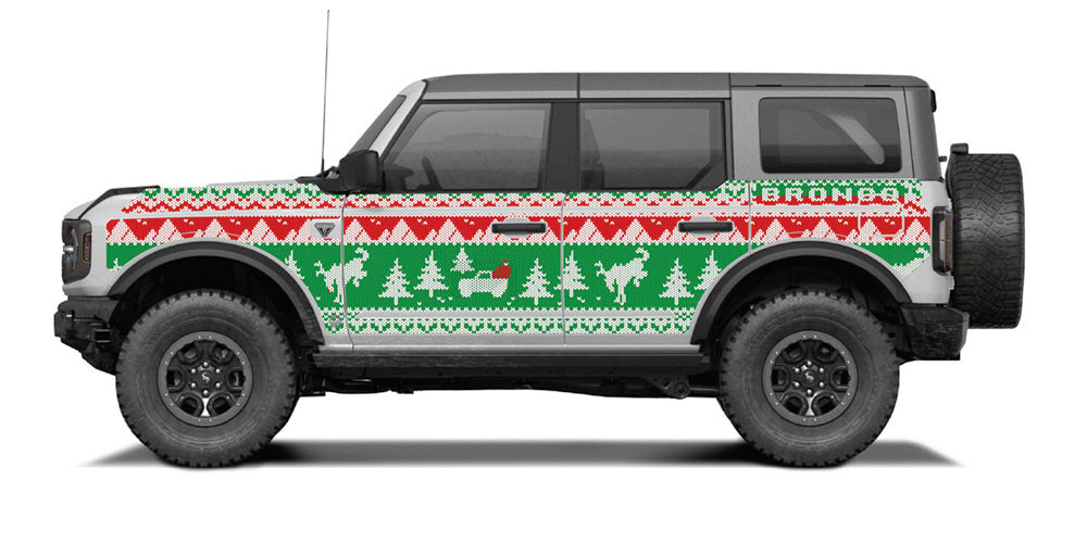 Bronco 4D Ugly Sweater Holiday Edition