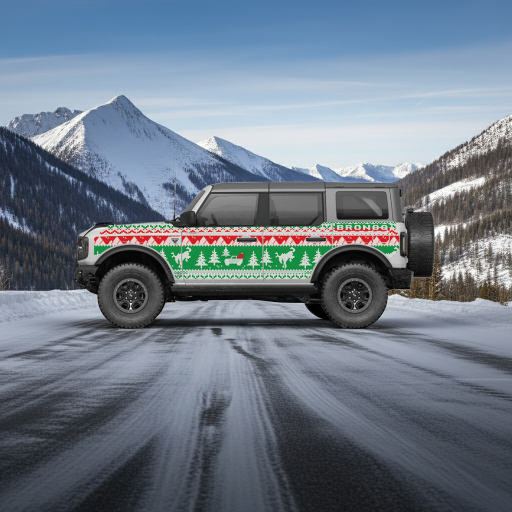 Bronco 4D Ugly Sweater Holiday Edition