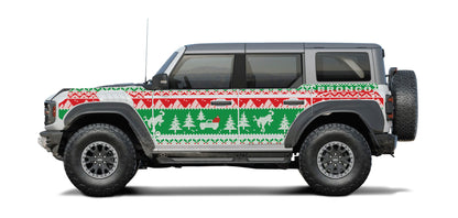 Ugly Sweater Bronco Raptor Armor