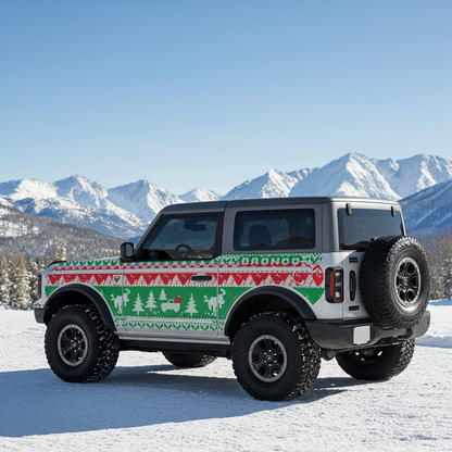 Bronco 2D Ugly Sweater Holiday Edition Removable Trail Armor