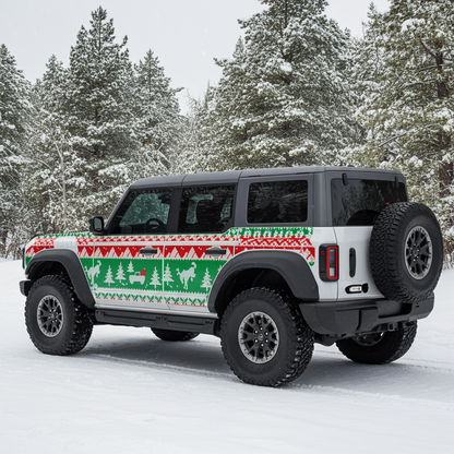 Ugly Sweater Bronco Raptor Armor
