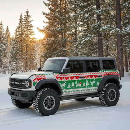 Ugly Sweater Bronco Raptor Armor