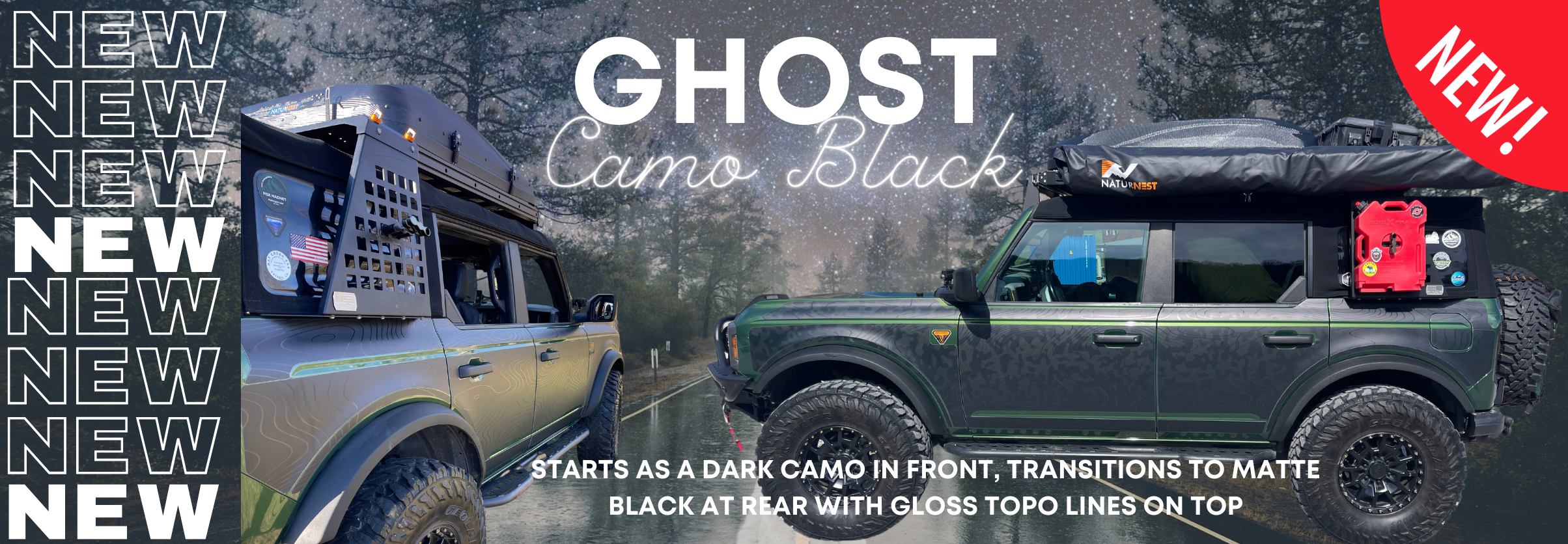 Ghost Camo design MEK Magnet Removable Trail Armor